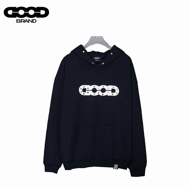 Goodbrand25Ss Candy Colored Diamond Gem Hoodie Fabric: Made of 500g ultra-high-q