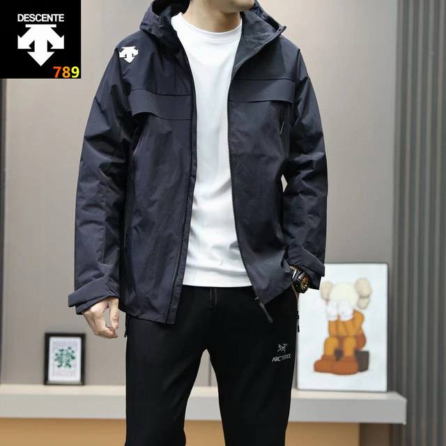 Descente Outdoor Windproof and Waterproof Half-Zip Jacket, a functional, thin ho