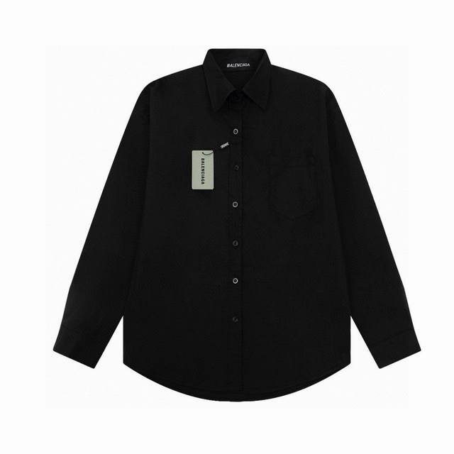 New arrival Style number: G201 Balenciaga's new back tape embossed logo long-sl