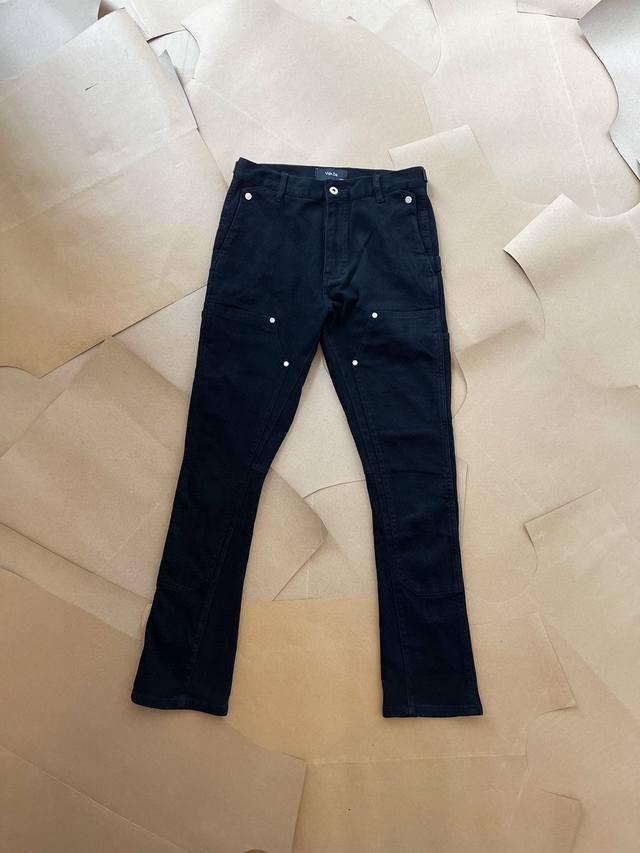Style number 5017 Vujade Zip slightly elastic flared jeans overalls washed zippe