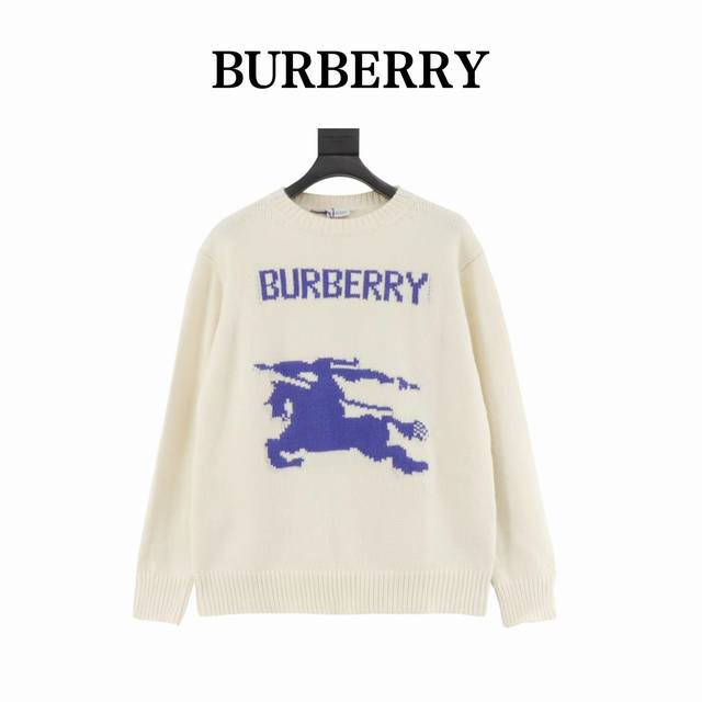 Burberry's War Horse Cashmere Jacquard Sweater DDD. Originally purchased for 10,