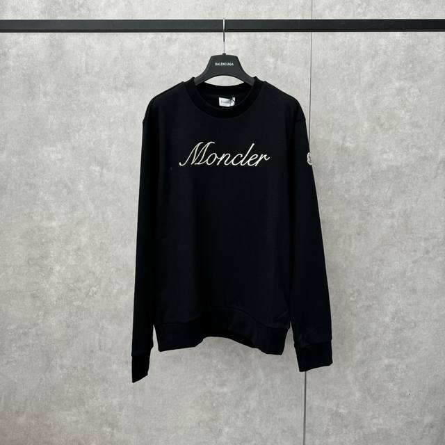 Moncler Embroidered Sleeve Badge Sweatshirt Size SML Xl Fabric: Made of 380g bru
