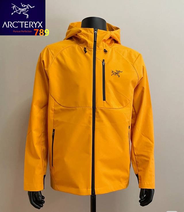 Arc'teryx New Spring Windproof Outdoor Jacket Color; Black, Yellow Gray Beige Si