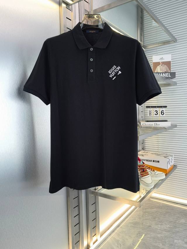 Lv 40Ss high-quality spring and summer short-sleeved lapel polo shirt DDD. Corre