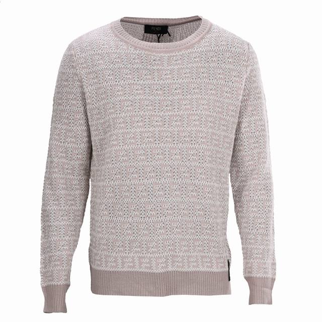 Fendi Fendi Fd knitted all-over printed pullover wool sweater Authentic product