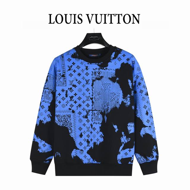 Louis Vuitton 25Fw Paisley Collection Crew Neck Sweatshirt P10140. This piece fe