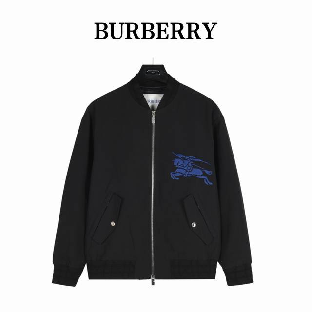 Burberry's Blue Warhorse Personalized Double Zipper Jacket is a rare find throug