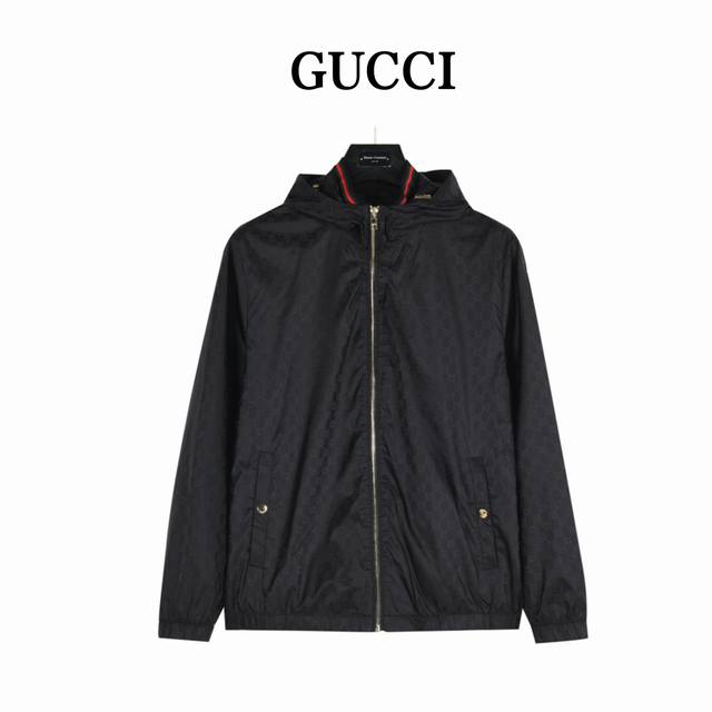Gucci Double G all-over print hooded jacket DDD. Rarely available through trade