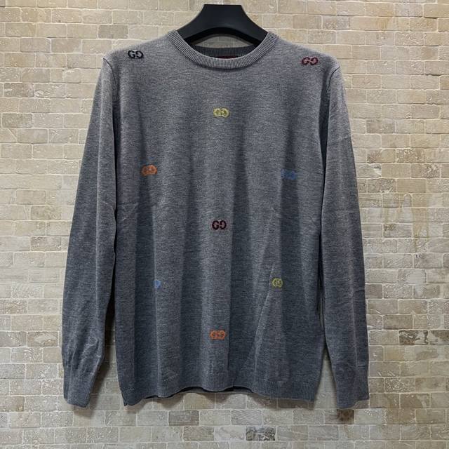 Gucci knitted colorful round neck long-sleeved sweatshirt DDD