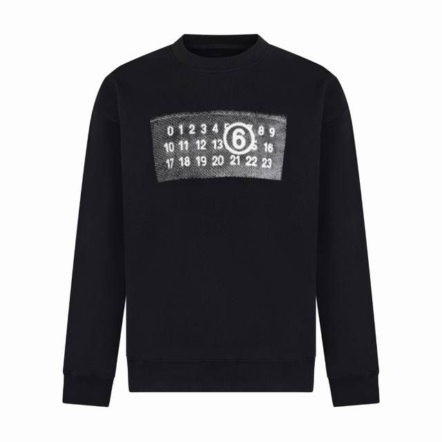 High-quality Maisonmargiela inkjet digitally printed crewneck sweatshirt, unise