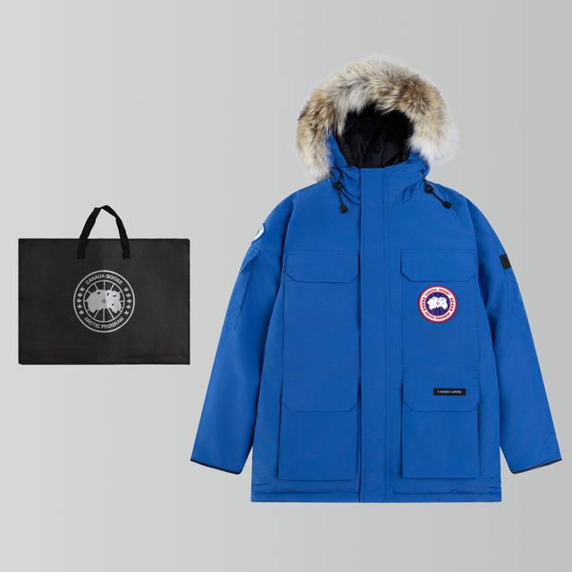 Premium wolf fur version with included tote bag Canada Goose #Expedition Parka C