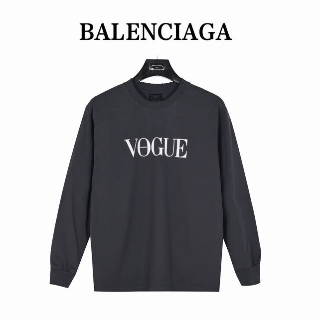 Balenciaga X Vogue collaboration lighthouse washed, ripped long-sleeved T-shirt