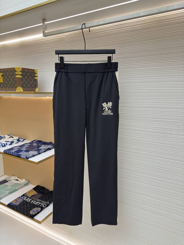 Louis Vuitton flower embroidered letter trousers Authentic: 9250 purchased and d