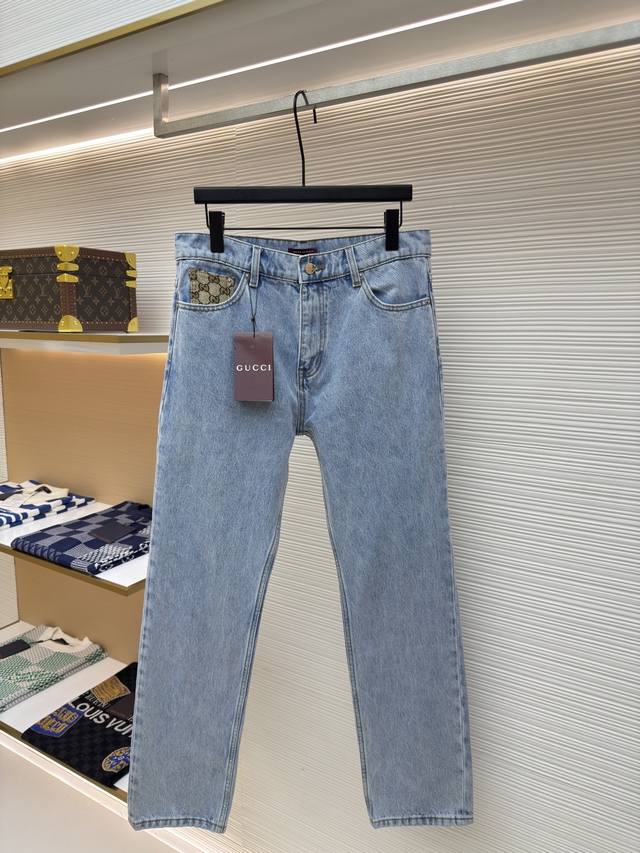 Gucci Gucci pocket print straight jeans Authentic: 6227 purchased and developed