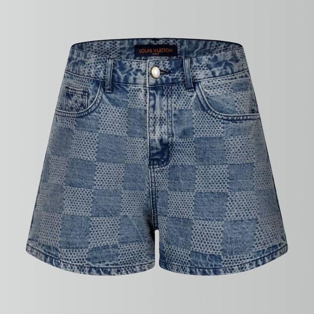 Highest quality Lv24 new shorts, classic retro craftsmanship, pure cotton denim