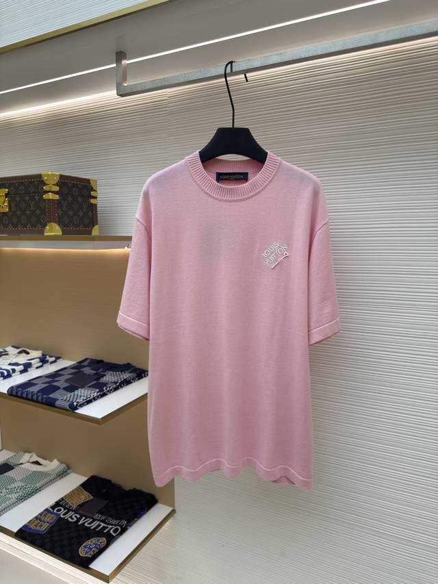 Louis Vuitton embroidered letter pin short sleeve Authentic: 8766 purchased and