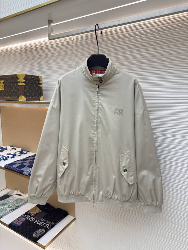 Miu Miu autumn and winter new style stand collar loose long sleeve jacket Authen