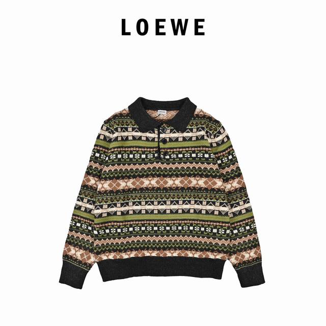 Loewe 24Ss Christmas Floral Lapel Sweater DDD. Originally purchased for 8,900, i