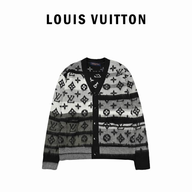 Louis Vuitton Lv Louis Vuitton 23Fw all-over mohair wool cardigan Select rich, f