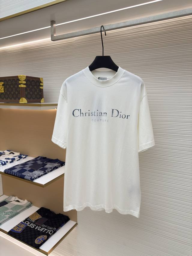 Dior short-sleeved T-shirt with letter logo print Authentic: 7461 purchased and