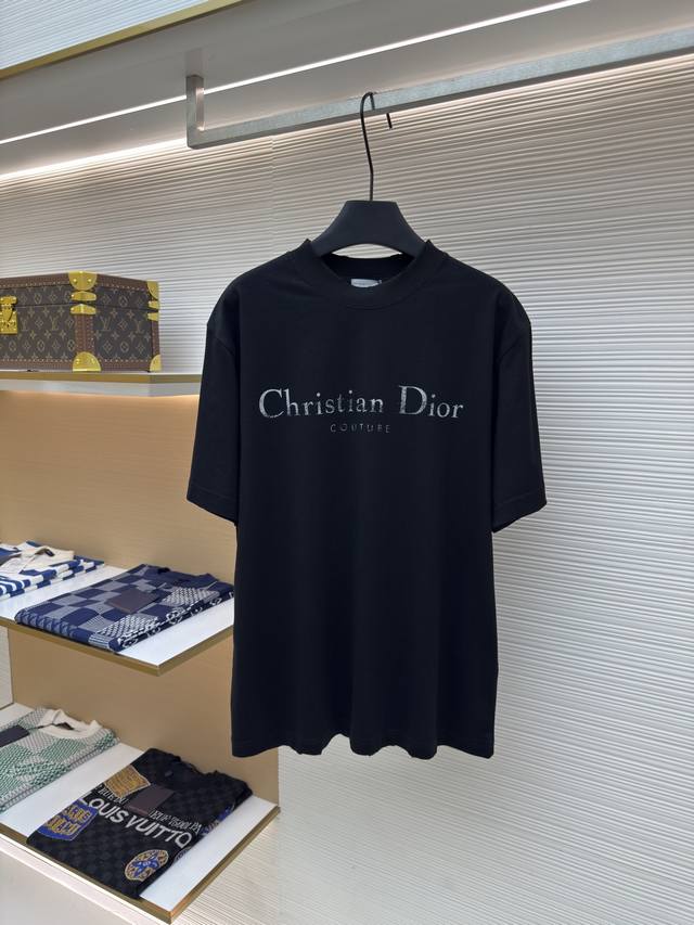 Dior short-sleeved T-shirt with letter logo print Authentic: 7309 purchased and
