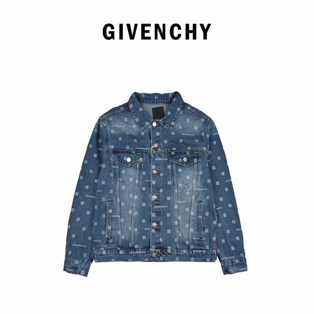 GivenchyGivenchy Givenchy Gvc 23Fw Full Letter Logo Denim Jacket Givenchy's Logo