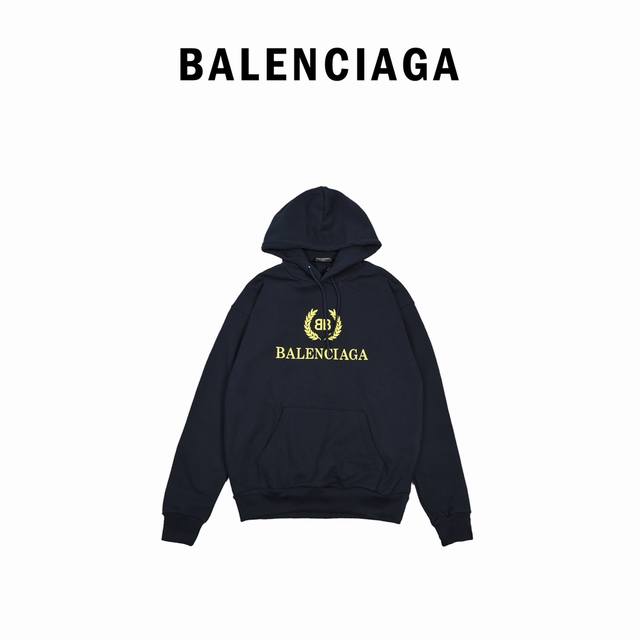 Balenciaga 19Fw wheat ear logo hoodie Original operation, custom woven and dyed