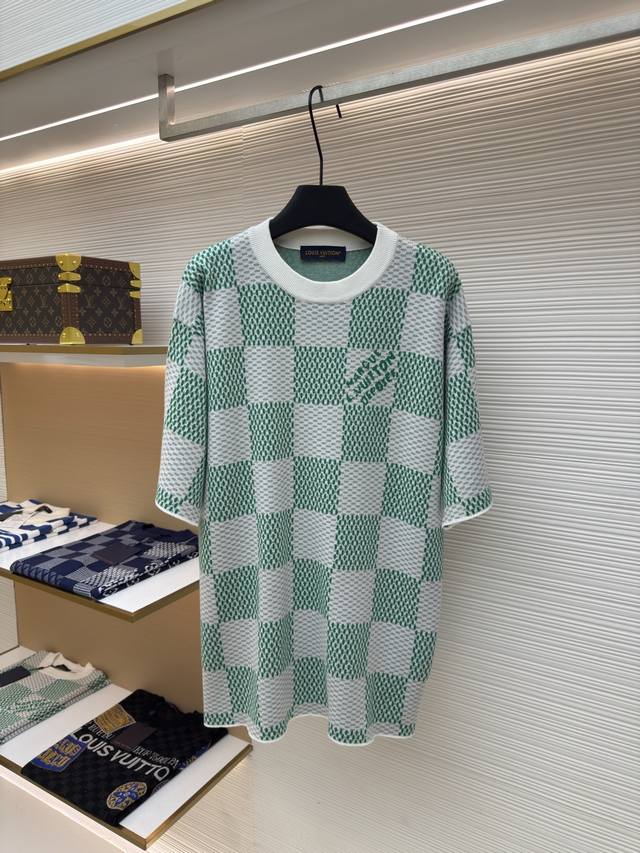 Louis Vuitton checkerboard wool short-sleeve Authentic: 7989 purchased and devel