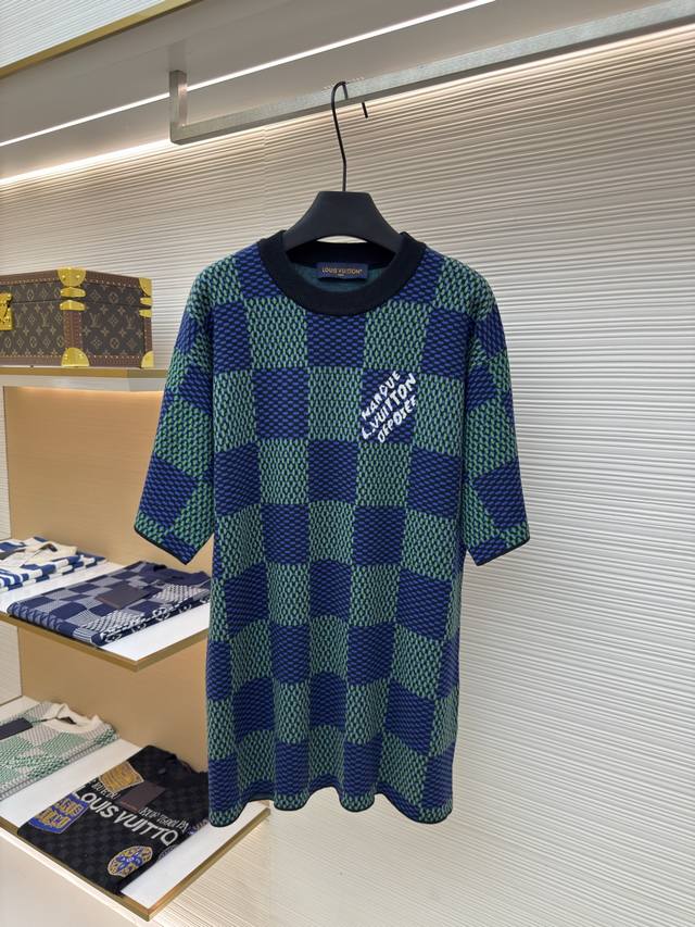 Louis Vuitton checkerboard wool short-sleeve Authentic: 9850 purchased and devel