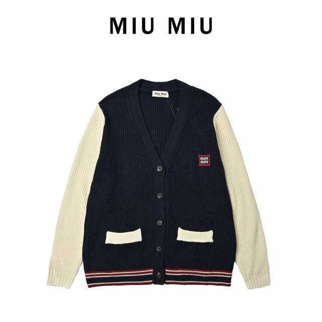 Miumiu 24Ss wool and cashmere blend cardigan sweater Original 26, purchased and