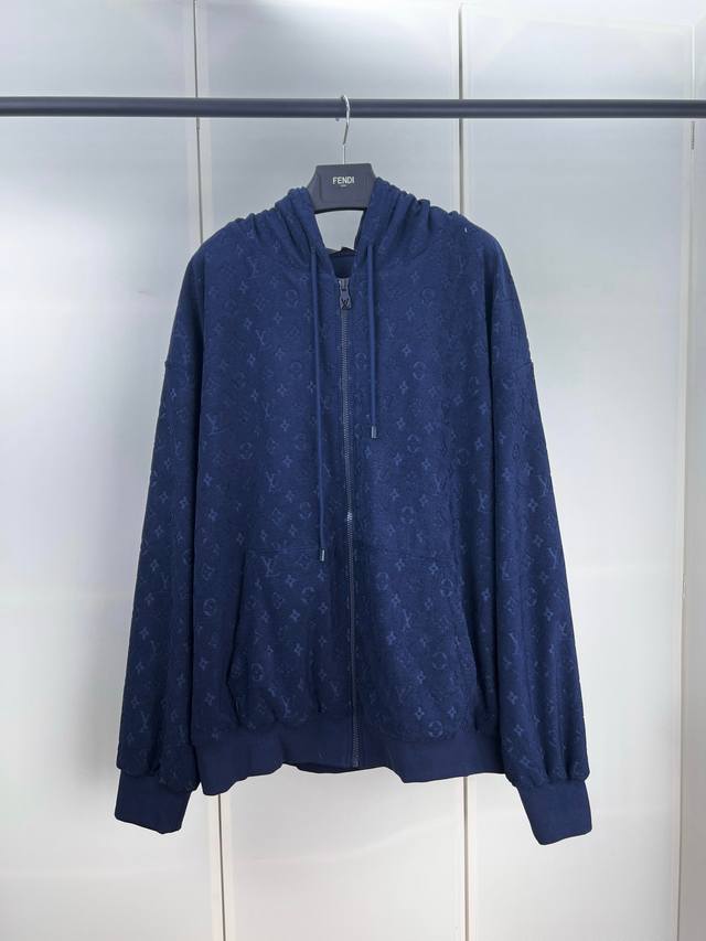 Lv Louis old flower towel zipper sweatshirt jacket SML Xl DDD