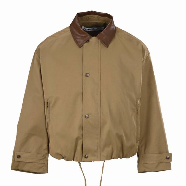 Acne Studios barn-style leather collar jacket The original version was purchased