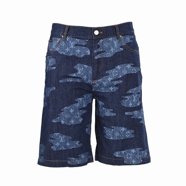 Louis Vuitton Lv camouflage chambray denim shorts set Authentic 1 0 purchase, Ly