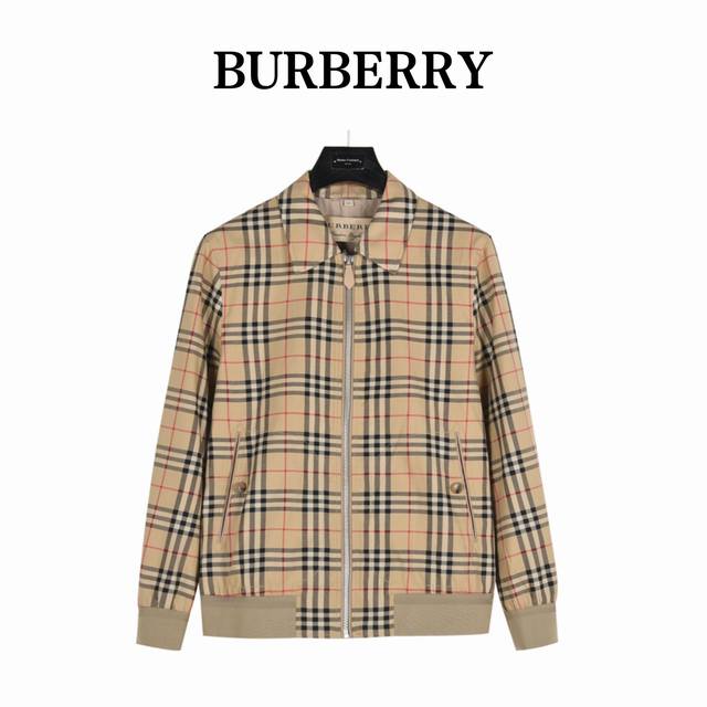 Burberry Check Zipper Lapel Jacket is rarely available through trade channels an