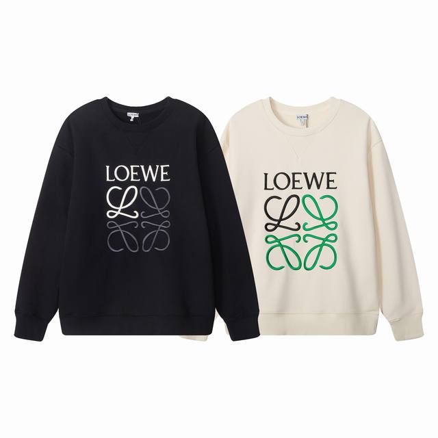 006, a high-end custom, top-quality version of this Loewe* embroidered logo crew