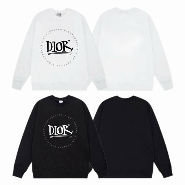 Dior 2025Ss Fall/Winter crewneck sweatshirt with classic slogan front print. - F