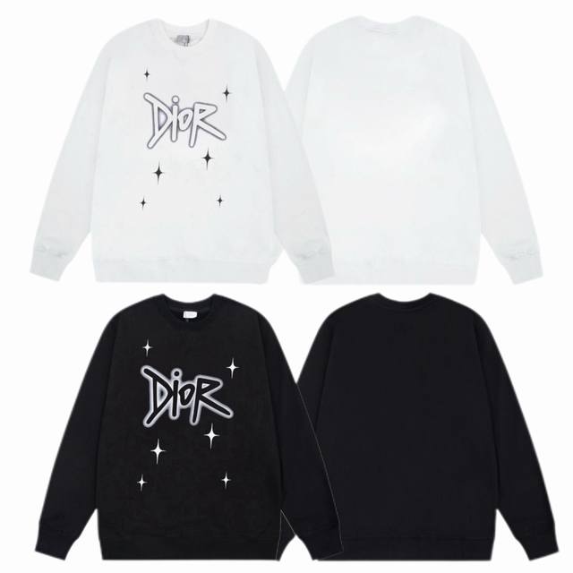 Dior 2025Ss Fall/Winter crewneck sweatshirt with classic slogan front print. - F