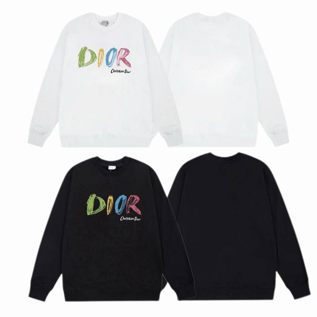 Dior 2025Ss Fall/Winter crewneck sweatshirt with classic slogan front print. - F