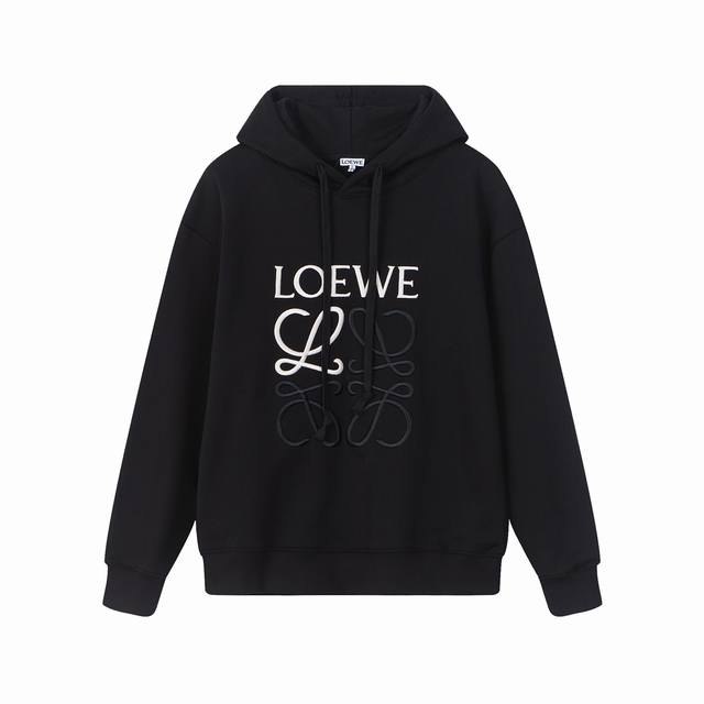 008, high-end custom, highest-quality version of Loewe's embroidered logo hoodie