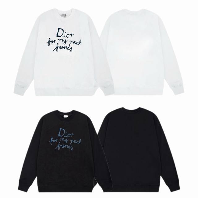 Dior 2025Ss Fall/Winter crewneck sweatshirt with classic slogan front print. - F