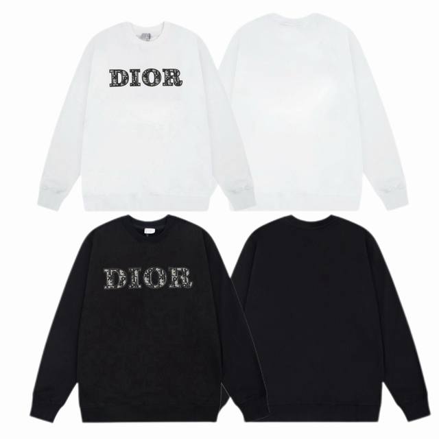 Dior 2025Ss Fall/Winter crewneck sweatshirt with classic logo print on the front