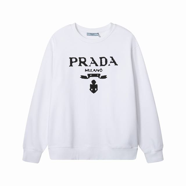 102, high-end custom, highest-quality version of Pr*'s new logo-printed crewneck