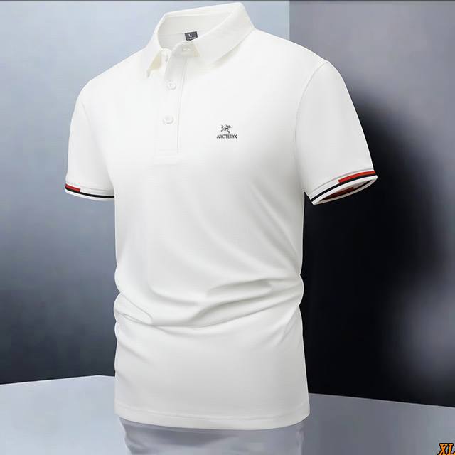 Arc'Teryx exclusive real shot of the new summer high-quality solid color Polo sh