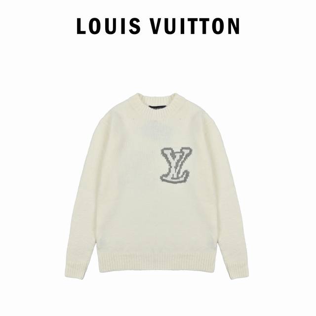 Louis Vuitton 25Ss Mirror Logo Intarsia Sweater DDD. Originally purchased for 10