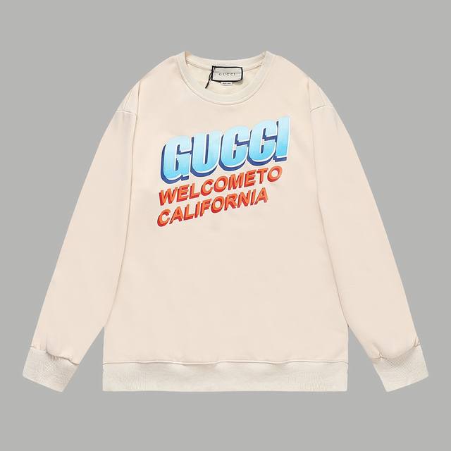 Top version New model number: G1015 Gucci Ss new series round neck sweatshirt St