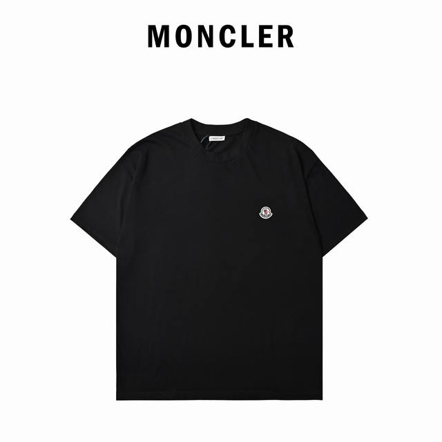 Moncler short-sleeved embroidered logo T-shirt (DDD) 25Ss letter jacquard T-shir