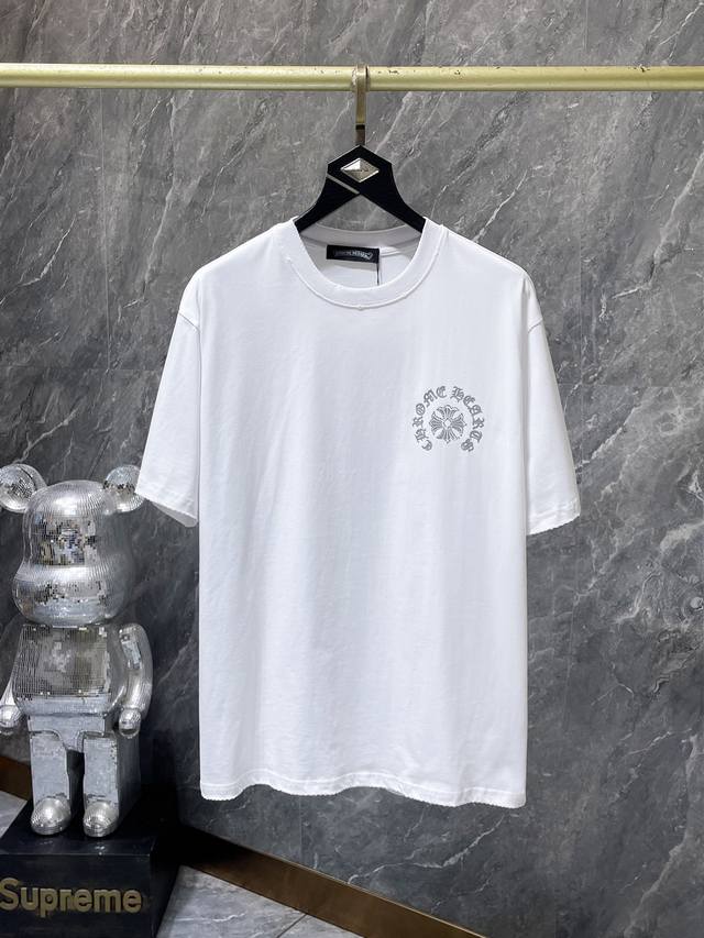8978# New summer arrival Chrome Hearts 25Ss lettering film hot-drilled version H