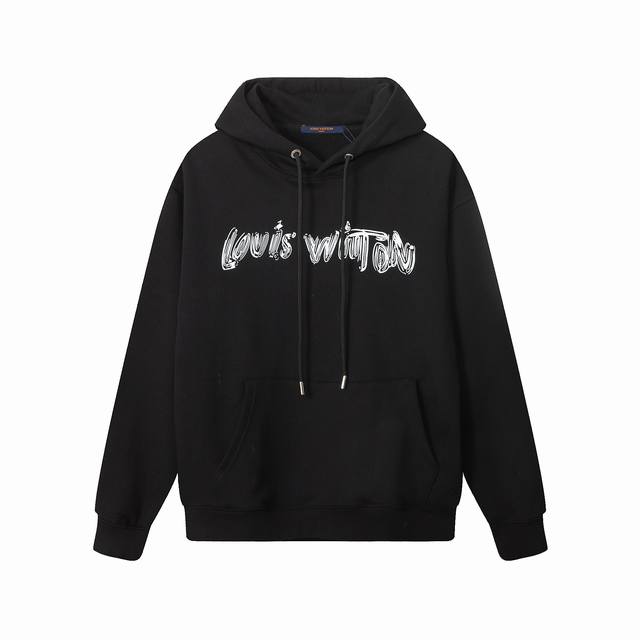 502, high-end custom, highest-quality version of the new LV logo-printed hoodie.