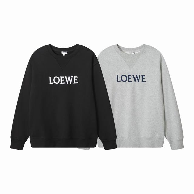 003, a high-end custom, top-quality version of this Loewe* embroidered logo crew