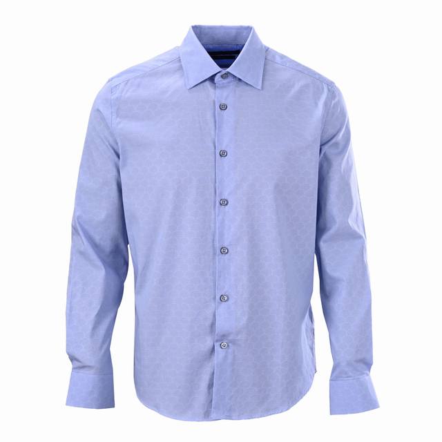 Louis Vuitton Lv dark pattern full print jacquard long sleeve shirt Authentic 74